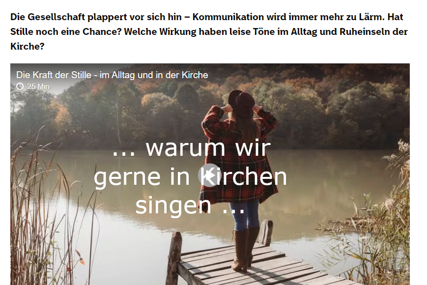 Die Kraft der Stille